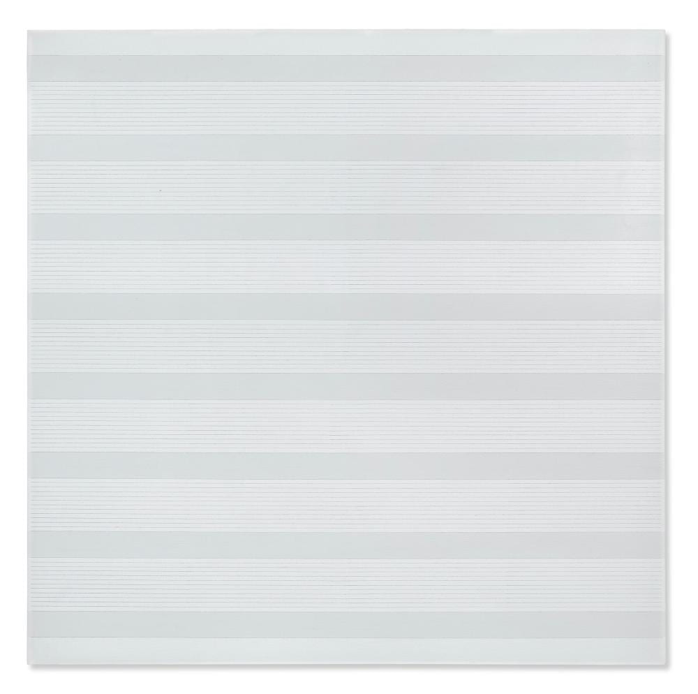 Agnes Martin (1912-2004) Untitled #6 acrylic and graphite on canvas 72 x 72 comparable sale