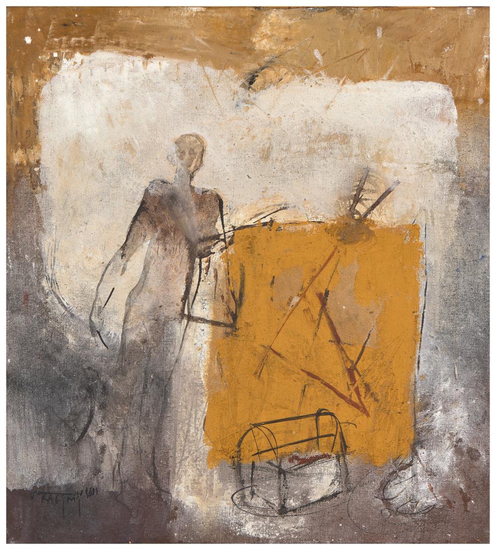 Mohamed Kacimi comparable auction result: mohamed kacimi 1942 2003 composition huile sur toile