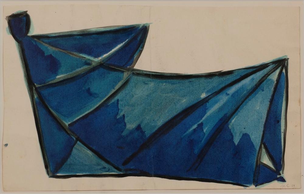 Nedda Guidi comparable auction result: nedda guidi gubbio 1927 roma 2015 composition 1959