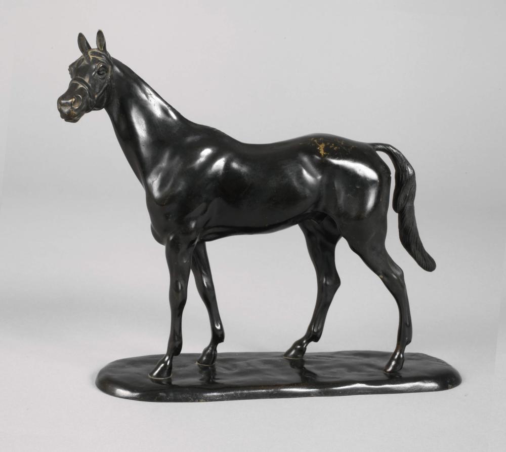 Gaston d' Illiers comparable auction result: gaston d illiers stehendes pferd sous off