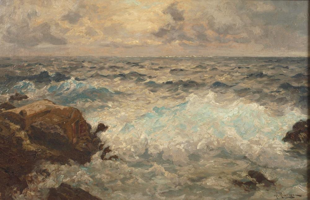 julius runge seest ck mit fischerh tte · Auktionshaus Mehlis GmbH · 2023-11-18 Julius Friedr. Ludwig Runge comparable auction result: julius runge seest ck mit fischerh tte