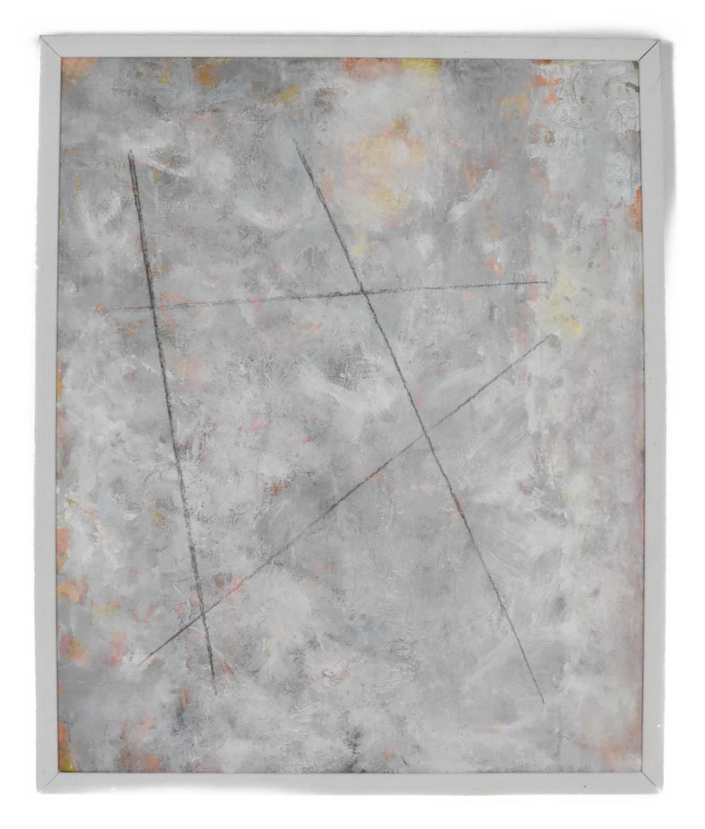 Luis Feito Lopez comparable auction result: luis feito lopez spanish 1929 2021 untitled oil on canvas verso signed and dated 57 on canvas 25 1 2 x 20 1 2 framed overall 26 3 4 x 22