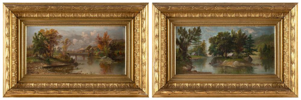 daniel charles grose new york canada 1838 1900 pair of landscapes oils on canvas 8 25 x 16 25 framed 15 x 23 5 · Eldred's · 2023-11-15 Daniel Charles Grose comparable auction result: daniel charles grose new york canada 1838 1900 pair of landscapes oils on canvas 8 25 x 16 25 framed 15 x 23 5