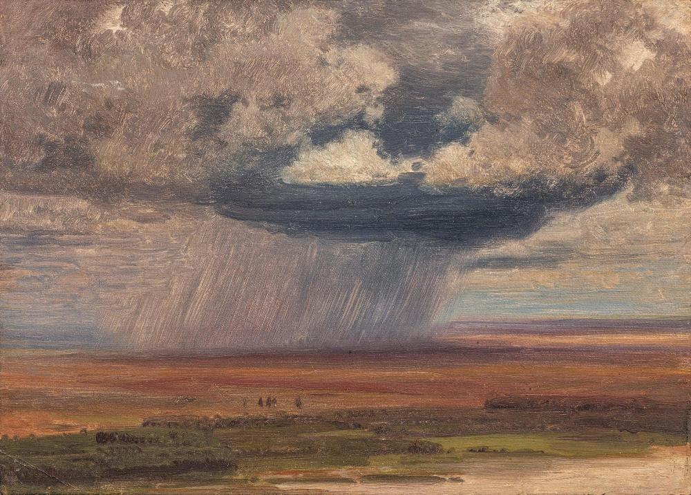 Anton Hlavácek comparable auction result: anton hl vacek thunderstorm in the campagna