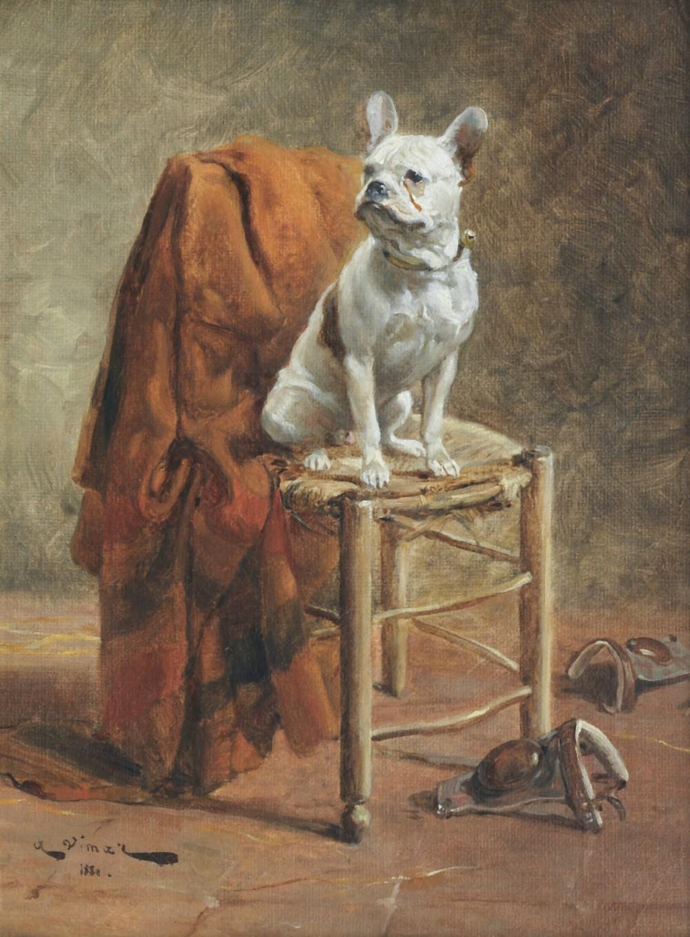 Auguste Vimar comparable auction result: auguste vimar french 1851 1916 a french bulldog