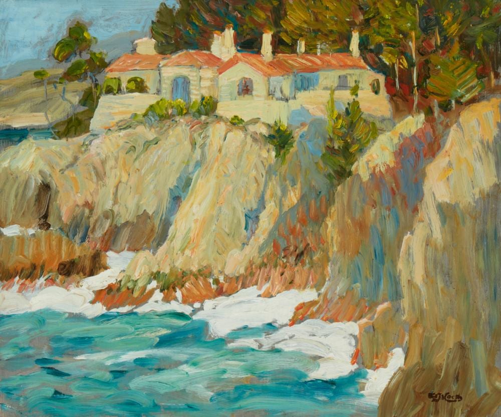 George Joseph Koch comparable auction result: george joseph koch 1885 1951 monterey green oil on panel 20 h x 24 w