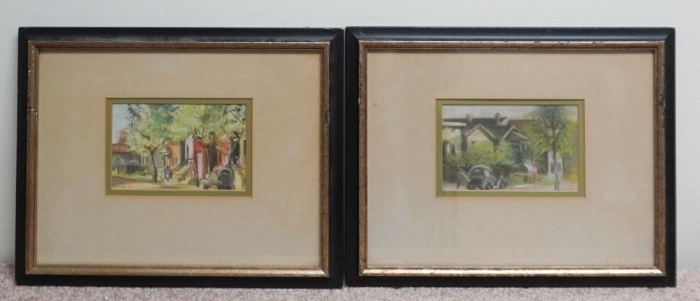 william jacobs american 1897 1973 city street scenes two pastels frame 12 3 4 x 16 in 32 4 x 40 6 cm · Weschler's · 2023-10-31 William Jacobs comparable auction result: william jacobs american 1897 1973 city street scenes two pastels frame 12 3 4 x 16 in 32 4 x 40 6 cm