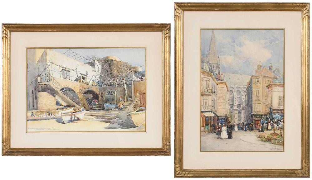 Robert Weir Allan comparable auction result: robert weir allan two watercolors