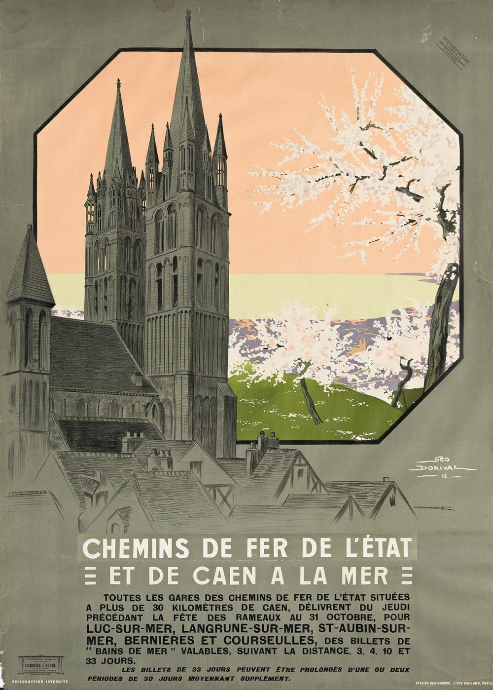 Georges Dorival comparable auction result: georges dorival 1879 1968 paul mile lecomte 1877 1950 chemin de fer de l tat group of 3 posters 1912 1927 sizes vary each