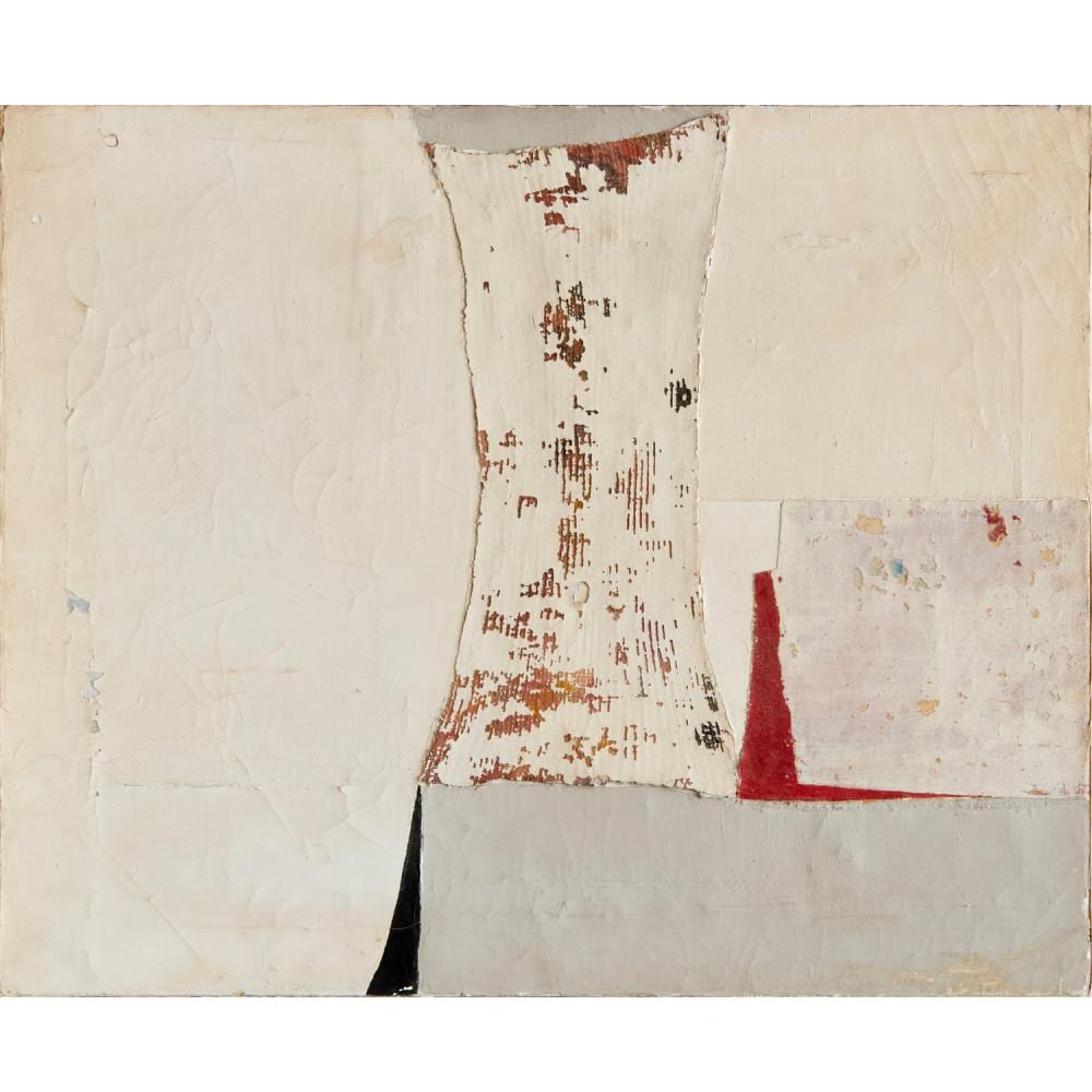 nuvolo arte povera oil collage 1958 · Millea Bros Ltd · 2023-11-15 Nuvolo comparable auction result: nuvolo arte povera oil collage 1958