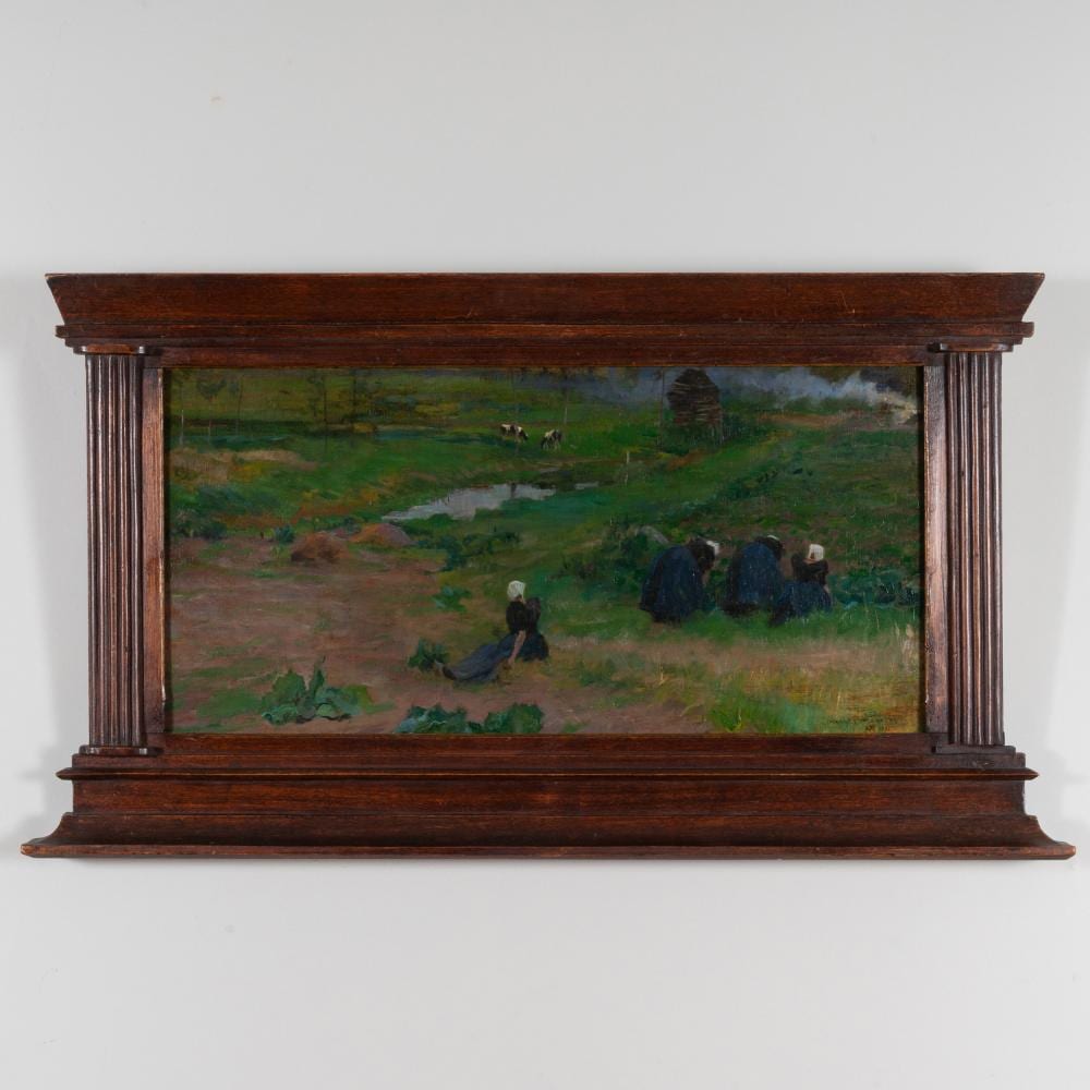 Charles Mertens comparable auction result: charles mertens 1865 1919 peasant women at work in a cabbage field