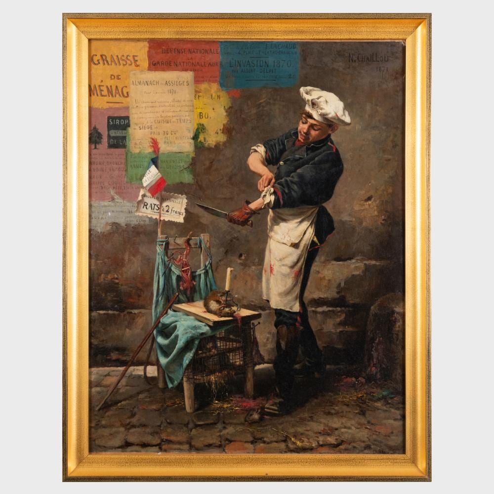 Narcisse Chaillou comparable auction result: narcisse chaillou 1837 1916 rats a 2 francs