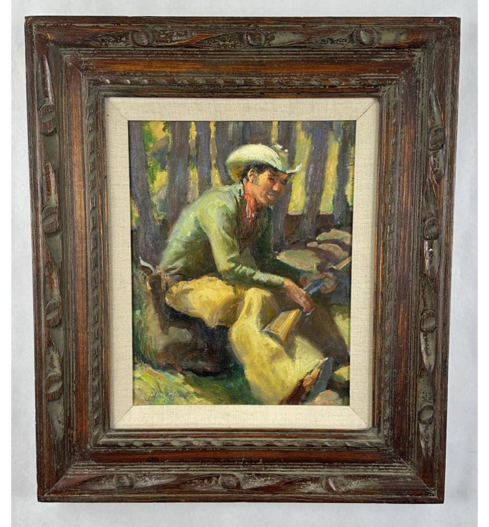julian robles oil on board painting · Davis Brothers Auction · 2023-11-04 Julian Robles comparable auction result: julian robles oil on board painting