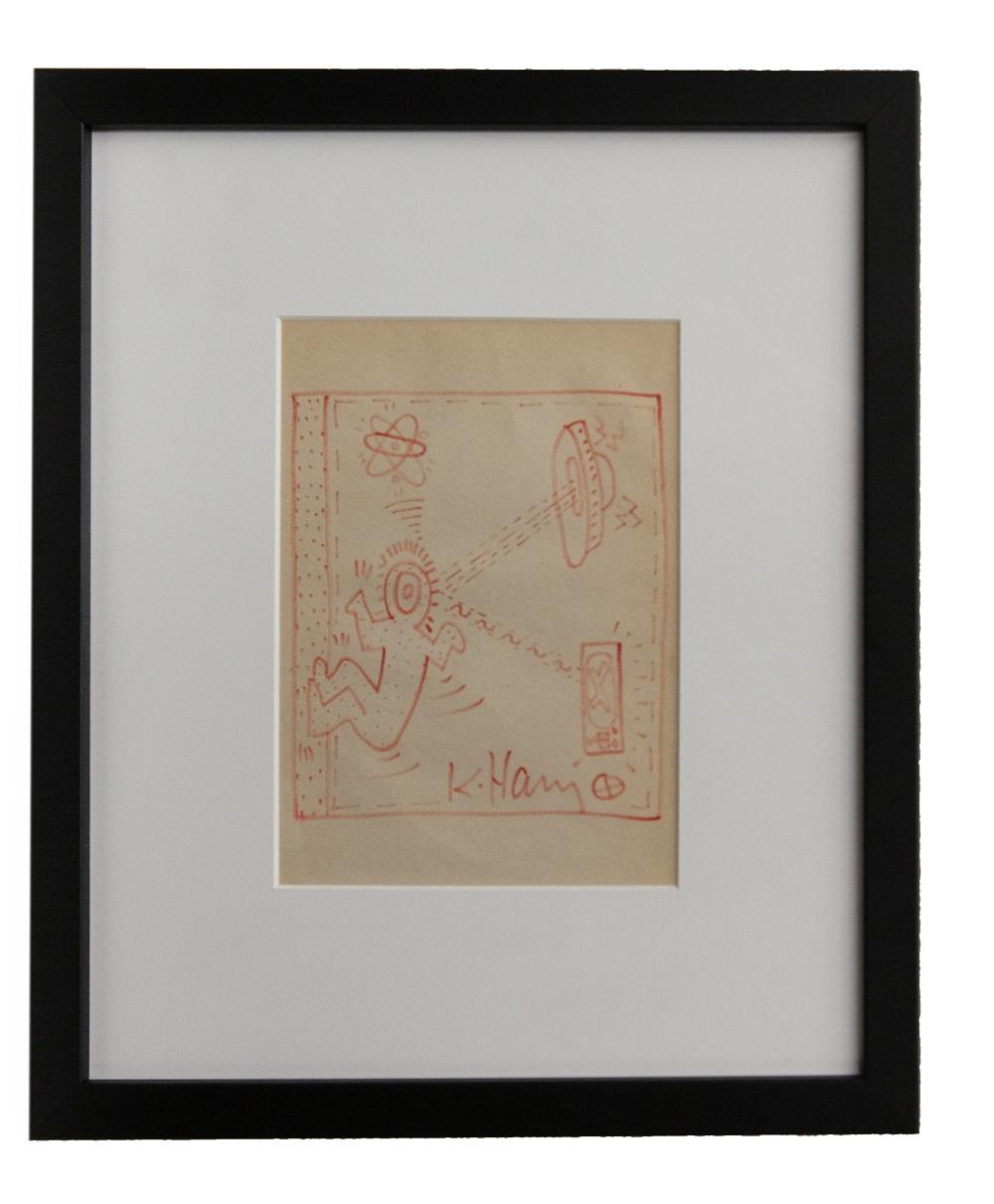 Keith Haring Original Drawing sold by Dallas Auction Gallery, lot 13 — auction record photograph
