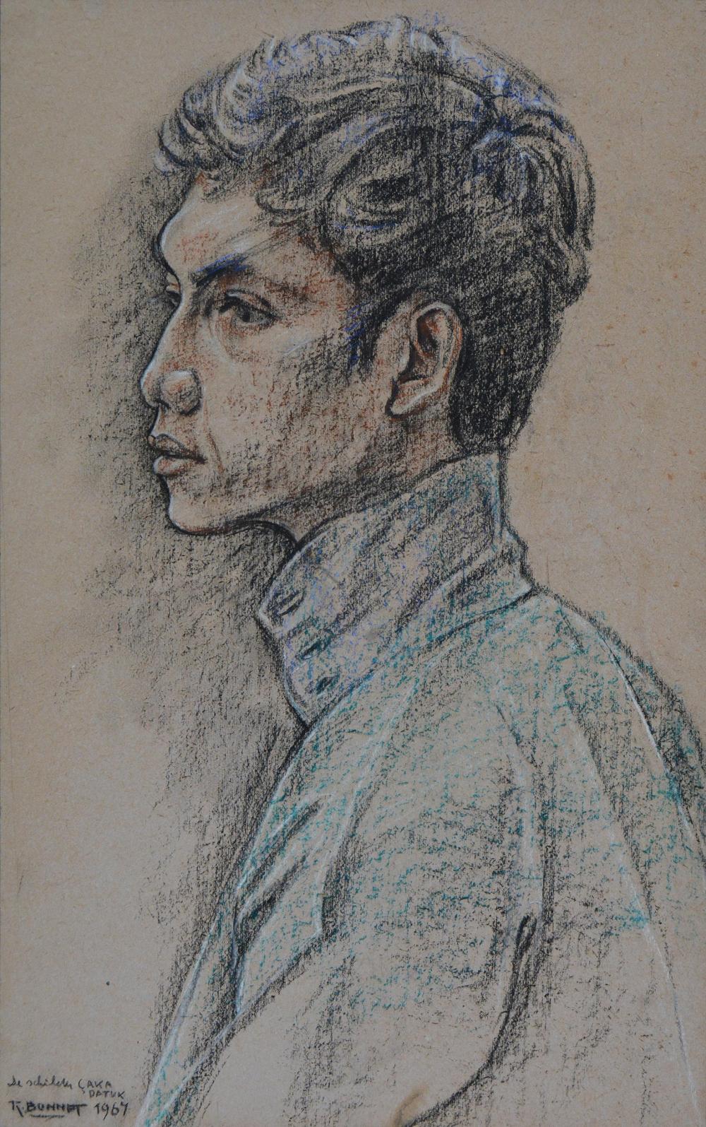 Bonnet, Johan Rudolf; The Painter Çaka Datuk comparable sale