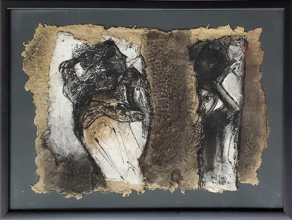 Nelson Domínguez comparable auction result: nelson dom nguez 1947 conversations series 1993 1993