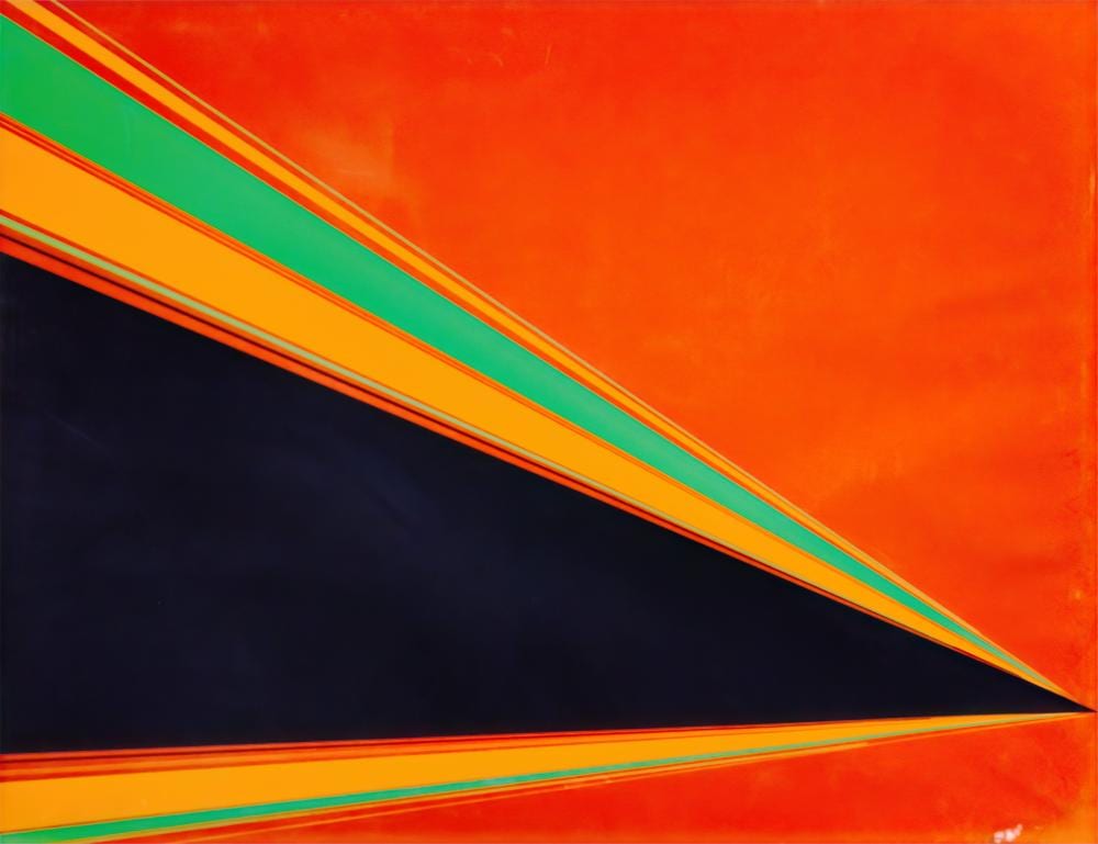 Rita Letendre comparable auction result: rita letendre canadian 1928 2021 in space serigraph in colors on paper 1969