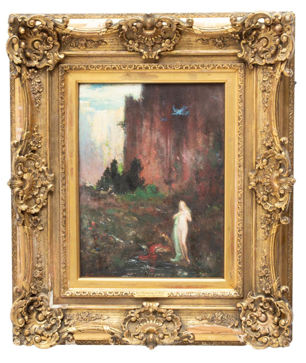 Elliott Daingerfield comparable auction result: elliott daingerfield american 1859 1932 oil on panel the morning of life h 16 w 12