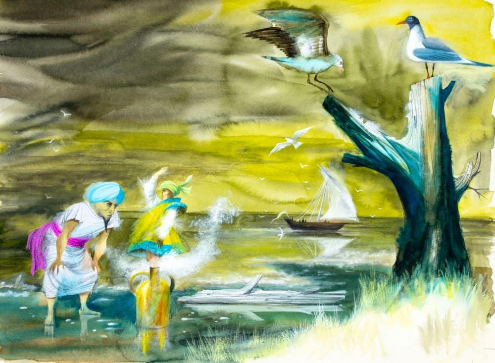 Robert J Lee comparable auction result: robert j lee ny ca 1921 1994 watercolor painting