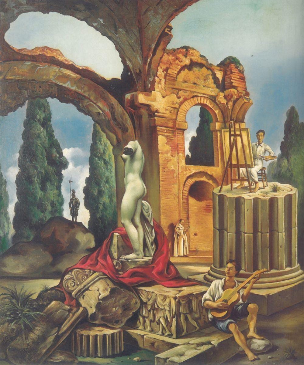 Antonio Gattorno comparable auction result: memories of rome