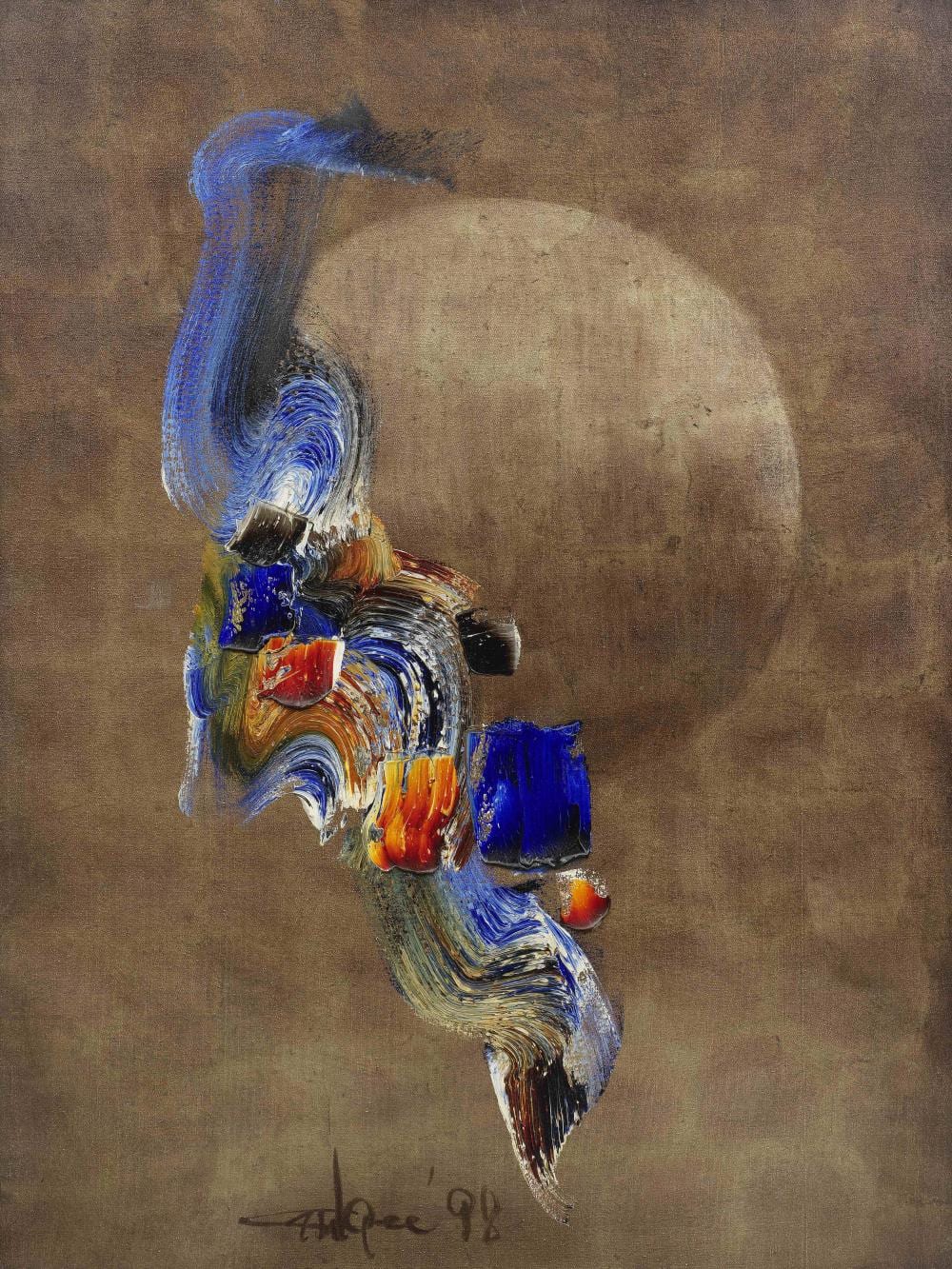 Ismail Gulgee comparable auction result: ismail gulgee 1926 2007 untitled calligraphic