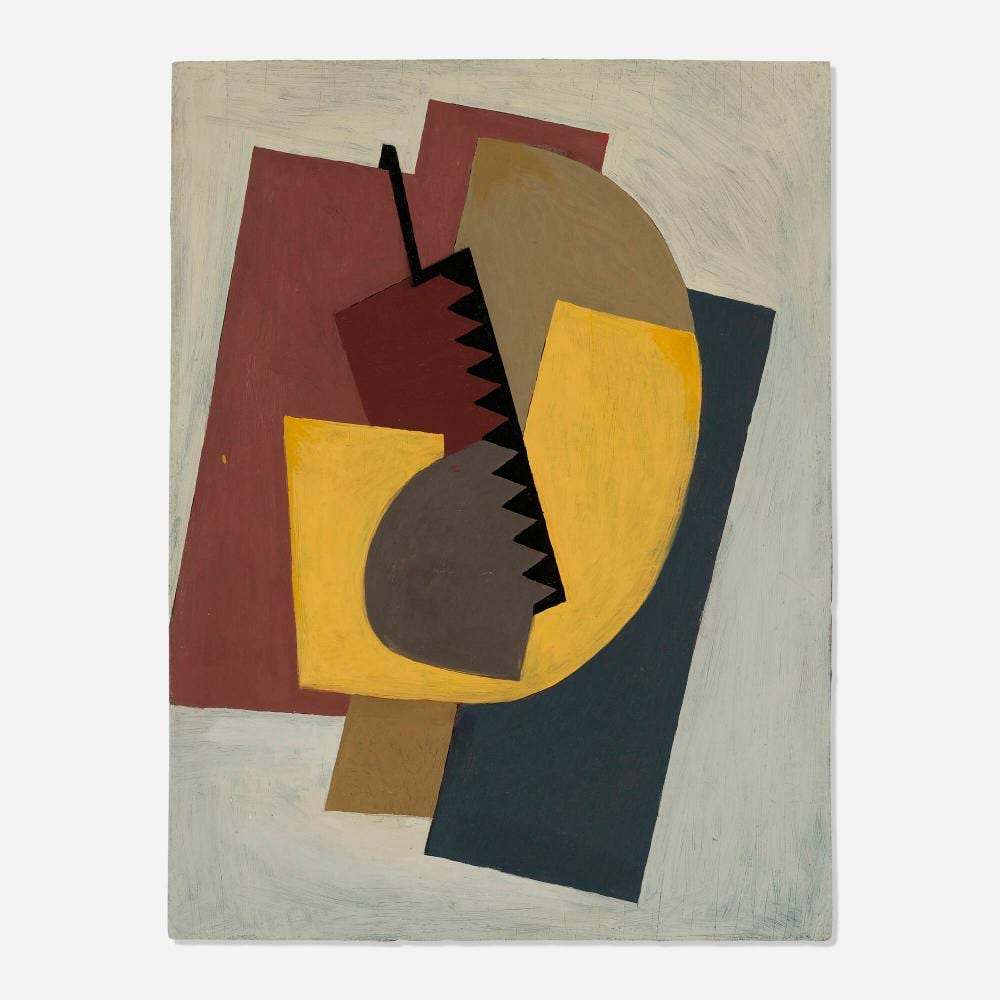 Albert Eugene Gallatin comparable auction result: albert eugene gallatin geometric abstract