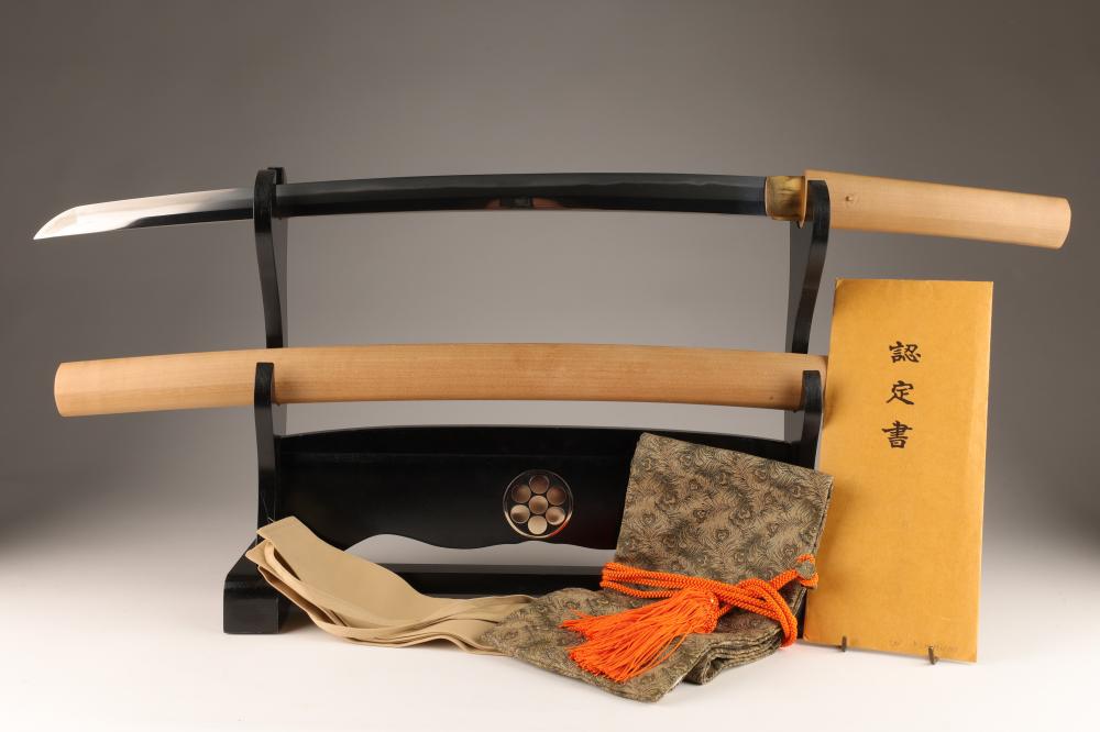 Japanese Edo Period Wakizashi NBTHK Papers sold by Kavanagh Auctions, lot 65 — auction record photograph