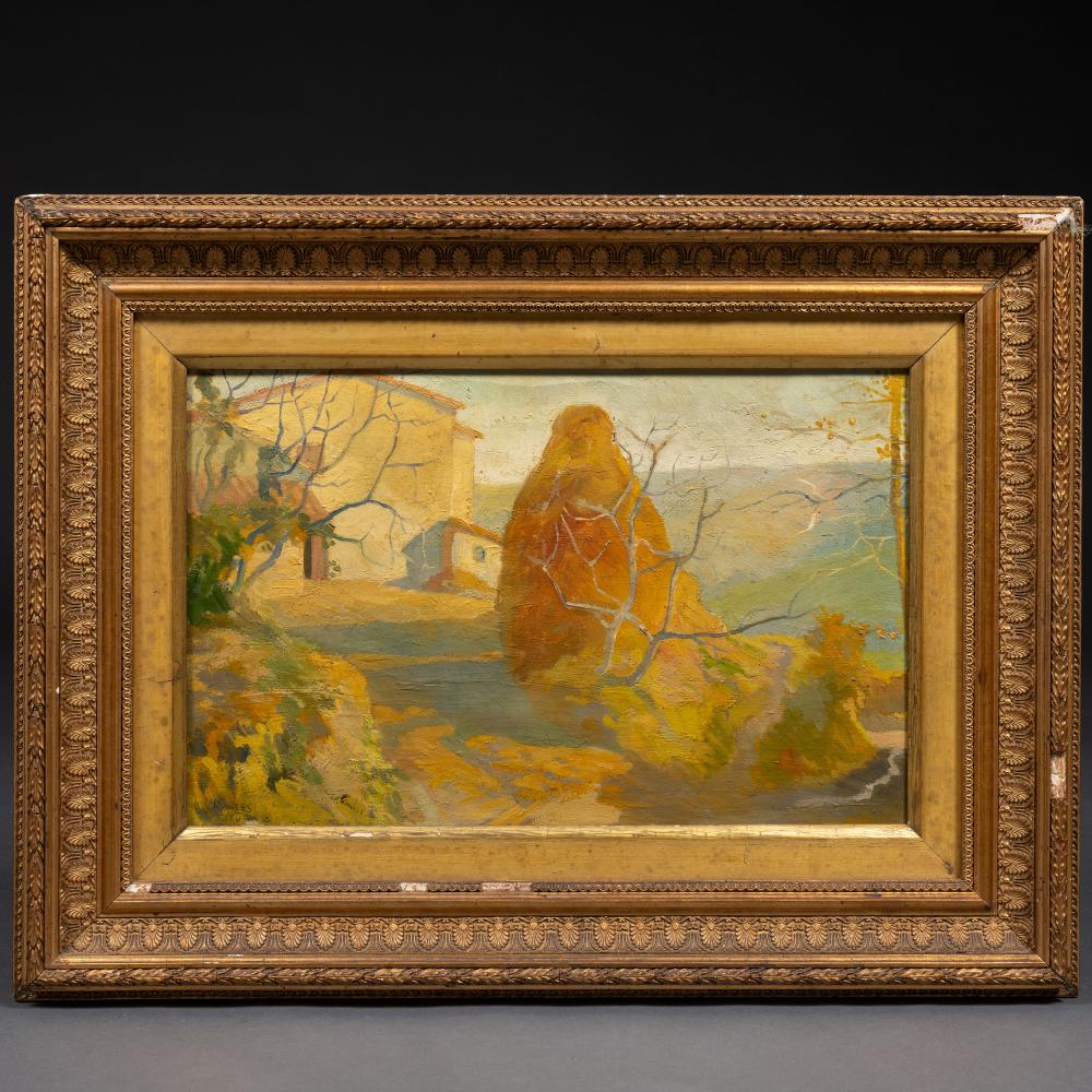 Gaspar Montes Iturrioz comparable auction result: paisaje con meta