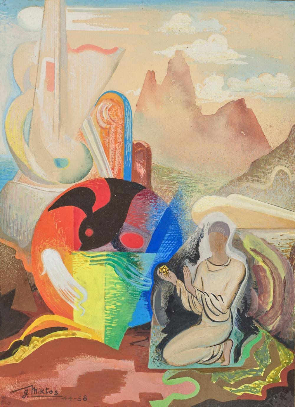 Gusztáv Miklós comparable auction result: gustave miklos 1888 1967 sans titre 27 5 x 19 7 cm 10 7 8 x 7 in
