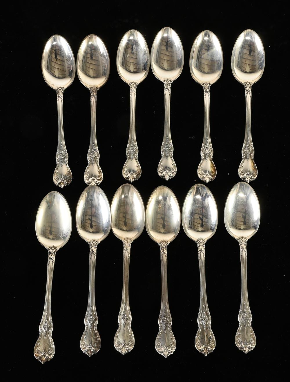 Old Master By Towle Sterling Silver Spoons sold by Mebane Antique Auction, lot 202 — auction record photograph