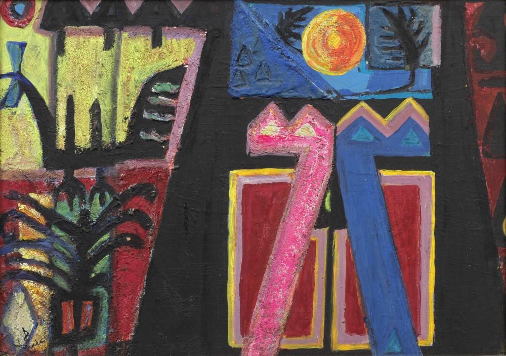 Effat Naghi comparable auction result: effat naghi egypt 1905 1994 la nubie the nubia