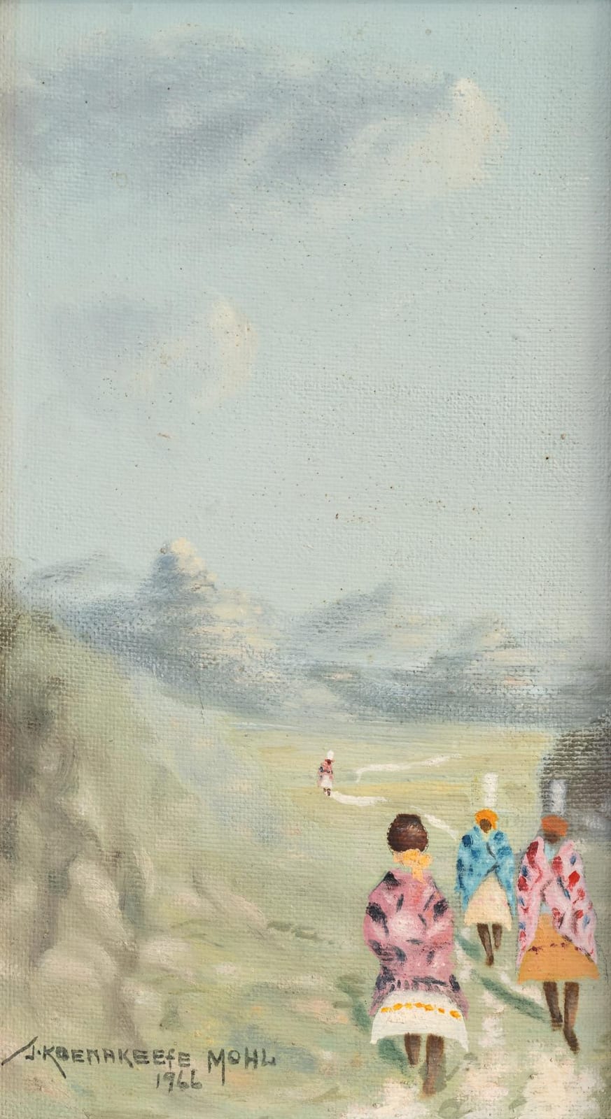 John Koenakeefe Mohl comparable auction result: john koenakeefe mohl south africa 1903 1985 to and from the river in basotholand