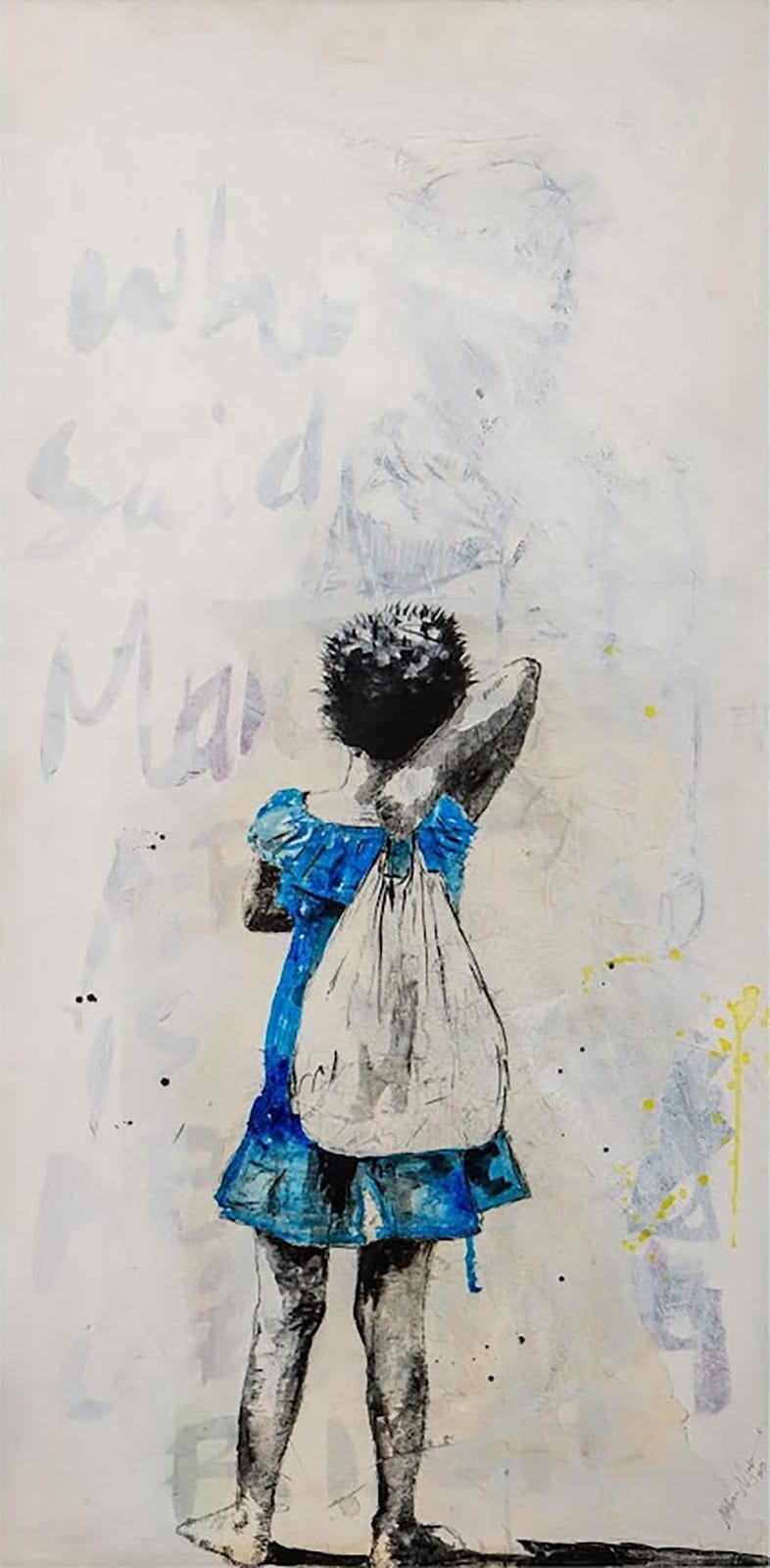 Nelson Makamo comparable auction result: nelson makamo south africa 1982 girl in a blue dress