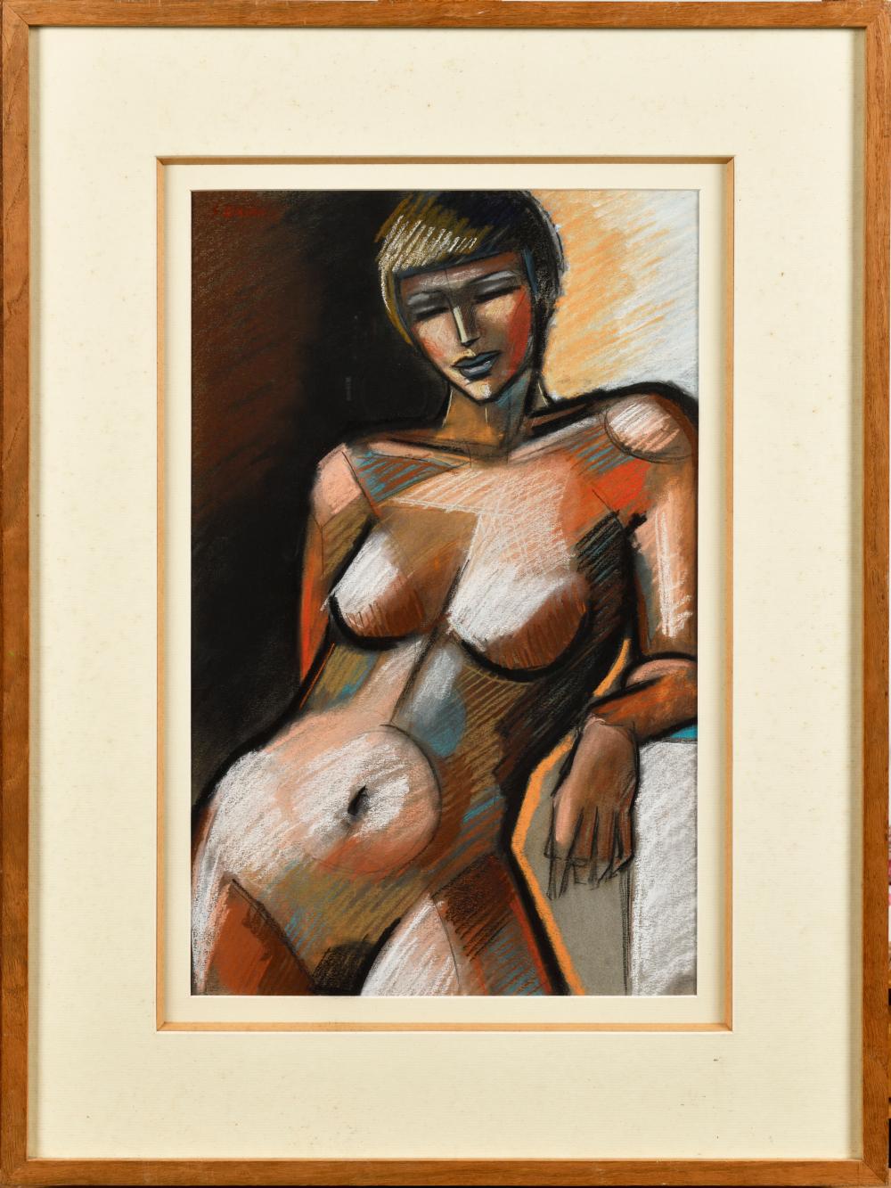 st phane gisclard n en 1966 nu pastel et craie blanche sign en haut gauche 47 5 x 30 c · Osenat · 2023-11-19 Stéphane Gisclard comparable auction result: st phane gisclard n en 1966 nu pastel et craie blanche sign en haut gauche 47 5 x 30 c