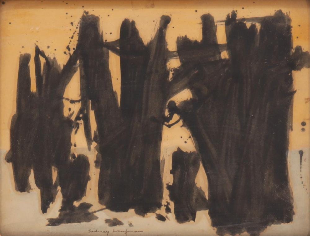 Sidney Laufman comparable auction result: sidney laufman abstract w c