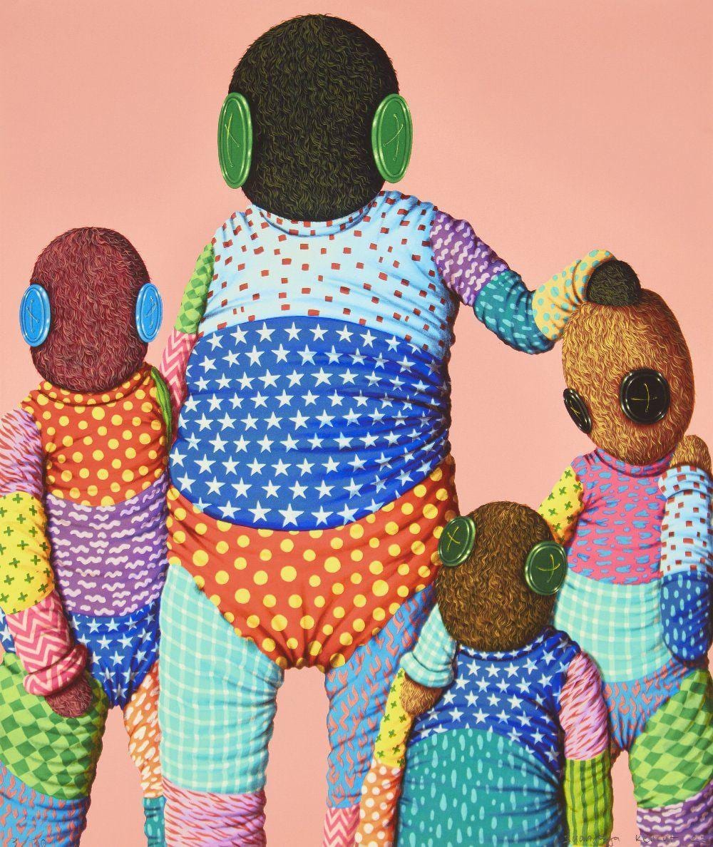 Suanjaya Kencut comparable auction result: suanjaya kencut family portrait 3 childs 2022