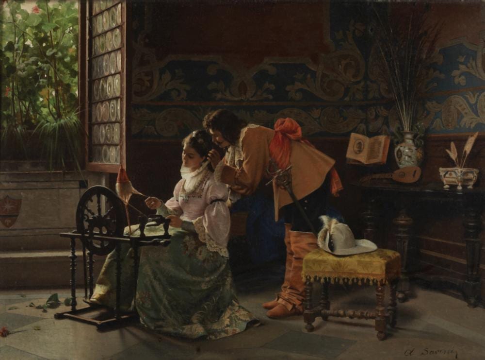 Alfonso Savini comparable auction result: alfonso savini italian 1836 1908 distraction