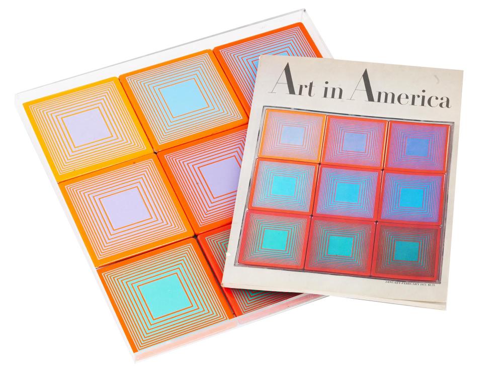 US ARTWORK BY RICHARD ANUSZKIEWICZ W ART MAGAZINE sold by Antique Arena Inc, lot 33 — auction record photograph