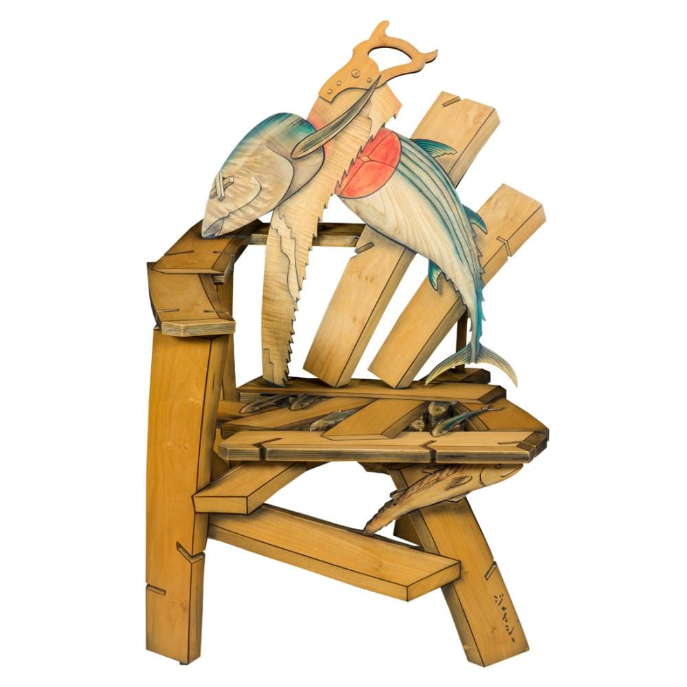 john cederquist b 1946 saw shimi art lounge chair · Clars Auctions · 2023-11-16 John Cederquist comparable auction result: john cederquist b 1946 saw shimi art lounge chair