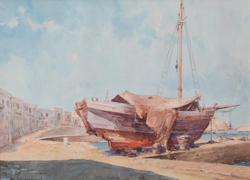 ioannis kissonergis 1889 1963 boat in kyrenia · Psatharis Auctions · 2023-11-29 Ioannis Kissonergis comparable auction result: ioannis kissonergis 1889 1963 boat in kyrenia