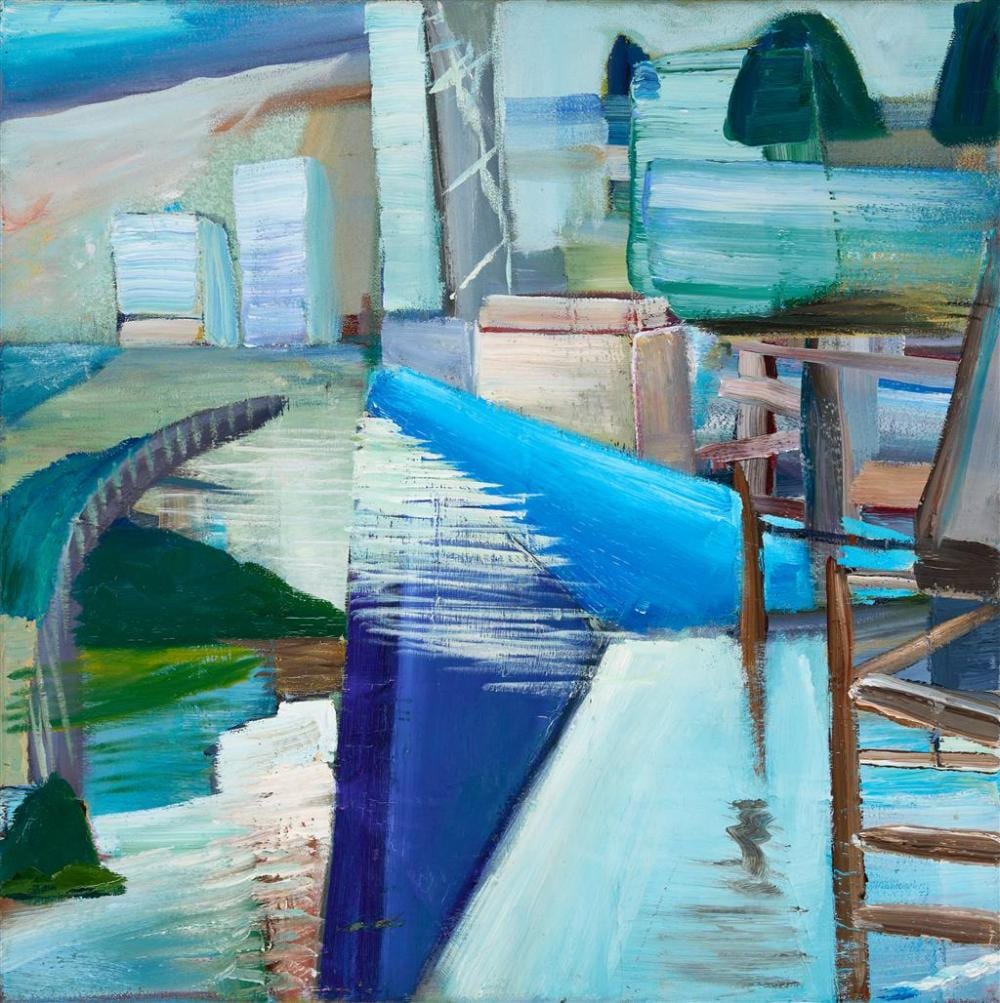 Jasper Legge comparable auction result: jasper legge 1968 2010 short front 2005 oil on canvas 40 x 40 x 2 cm ready to hang signed dated and titled verso