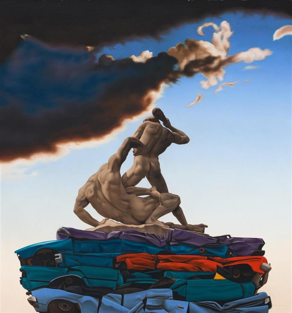 Ross Watson comparable auction result: ross watson 1962 untitled 0003 2000 oil on board 99 x 93 cm frame 122 x 116 x 6 cm signed lower right provenance ross w