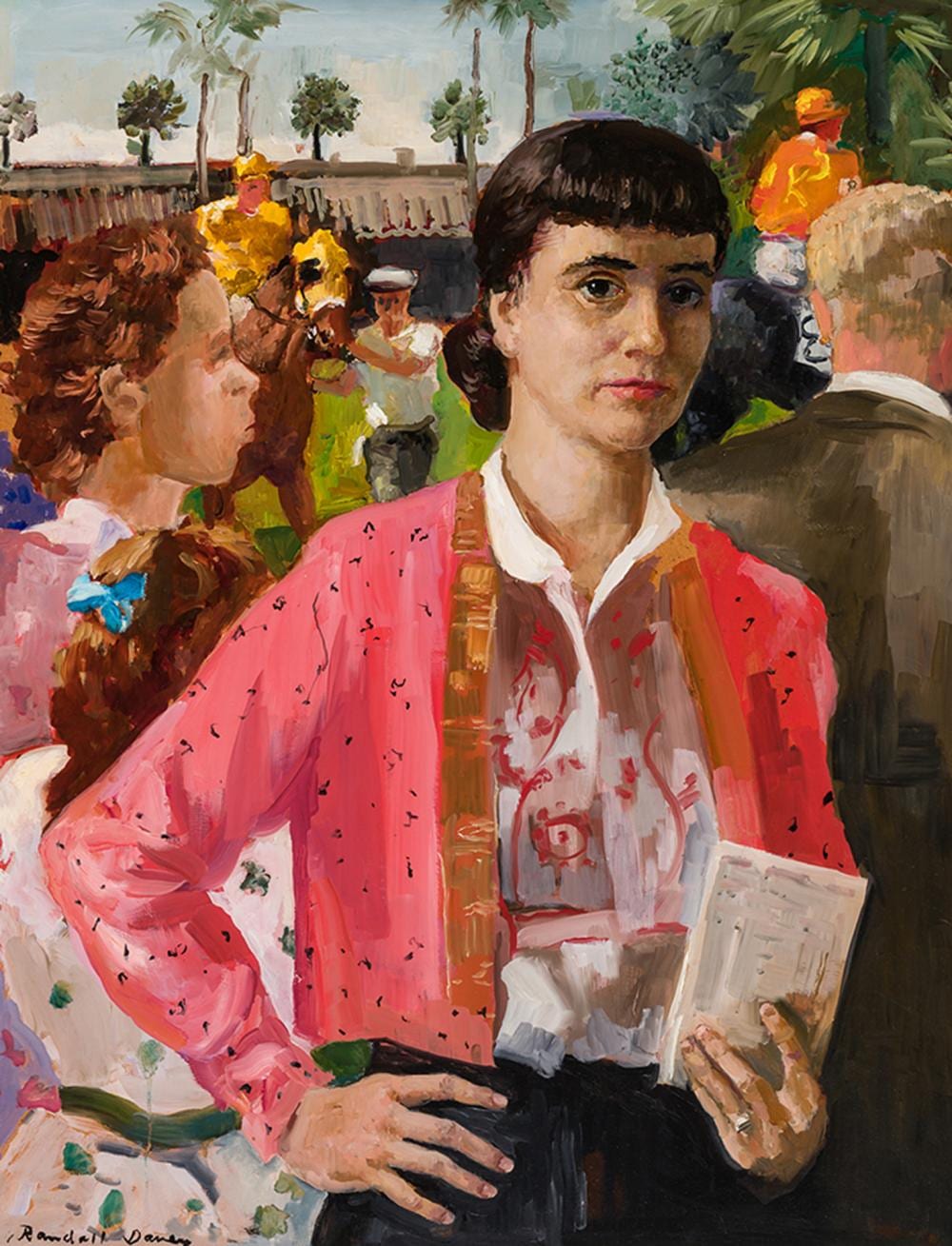 Randall Davey comparable auction result: randall davey woman at the races