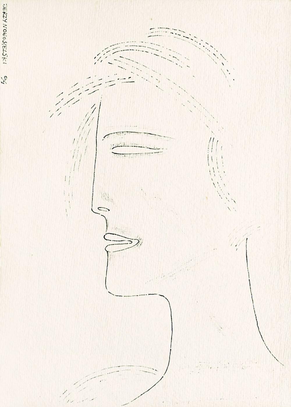 Jerzy Nowosielski comparable auction result: jerzy nowosielski krakau 1923 krakau 2011 head