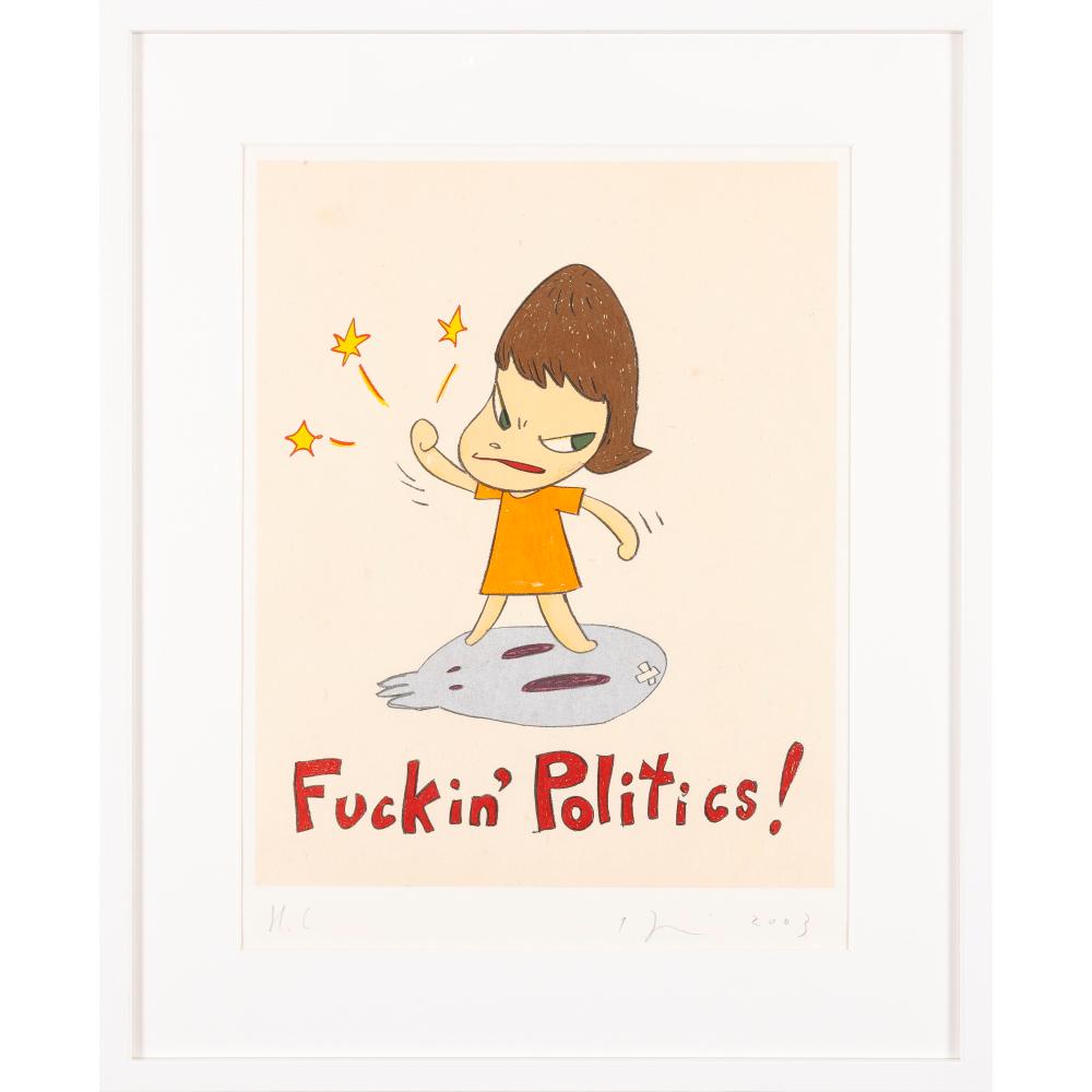 FUCKIN' POLITICS! by NARA Yoshitomo comparable sale