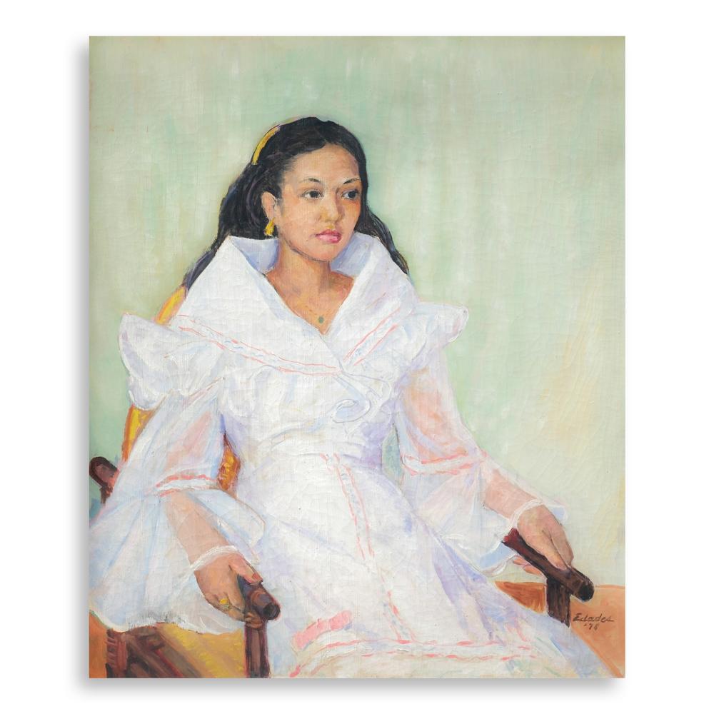 Victorio Edades (1895 - 1985) - Lady in Maria Clara (Juliet Reyes) comparable sale