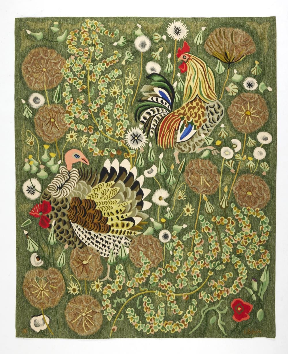 Dom Robert comparable auction result: dom robert n guy de chaunac lanzac suzanne goubely gatien lissier 1907 1997 tapisserie l herbe qui l ve 1992