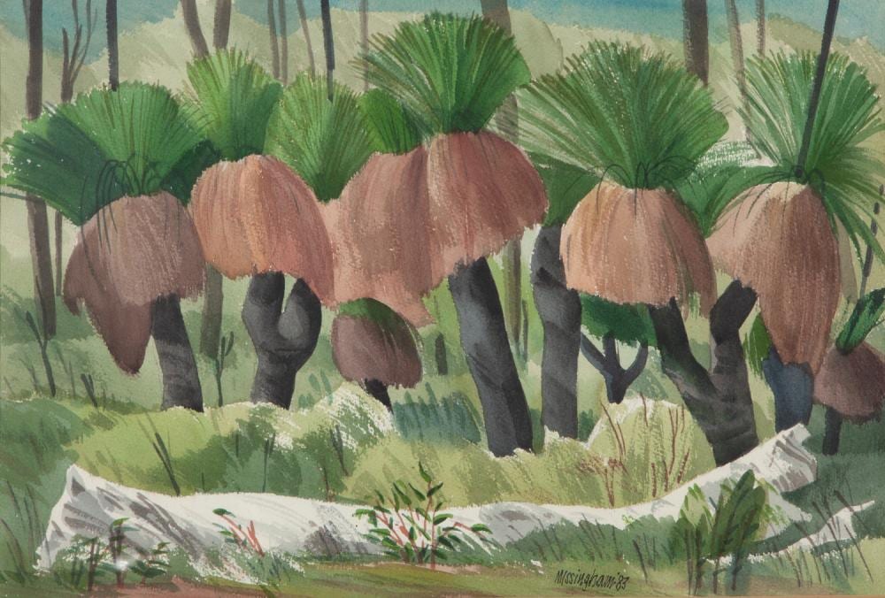 Hal Missingham comparable auction result: hal missingham blackboy grove watercolour