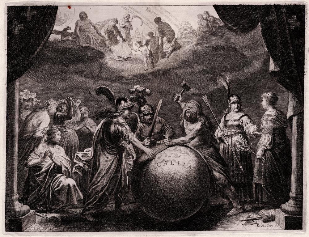 Pieter Nolpe comparable auction result: pieter nolpe allegory on france henri iv as hercules repairing the broken globe