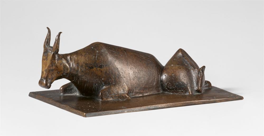 Emy Roeder comparable auction result: emy roeder ruhende kuh mit kalb 1961 1962